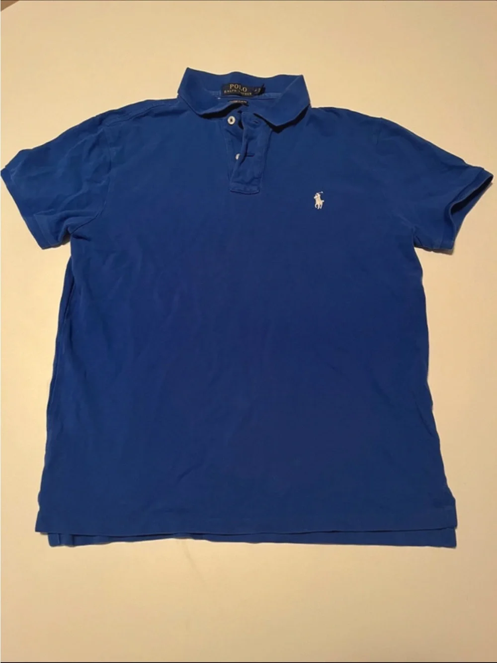 Ralph Lauren Men’s Royal Blue Polo with White Pony